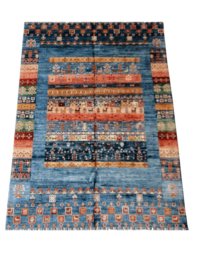 Pazyryk Gabbeh blue/mt 5x7-0