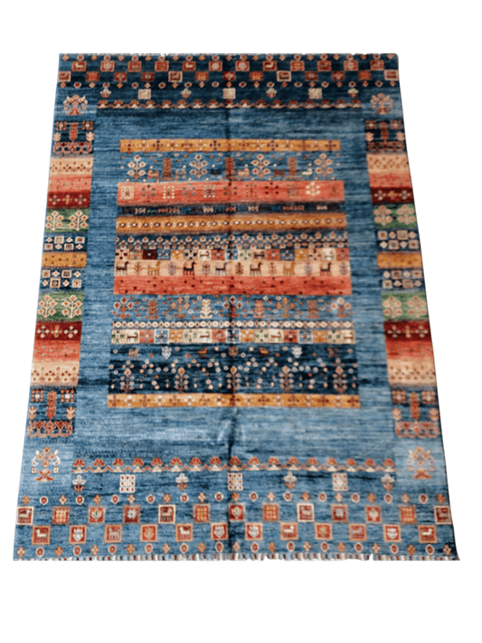 Pazyryk Gabbeh blue/mt 5x7-0