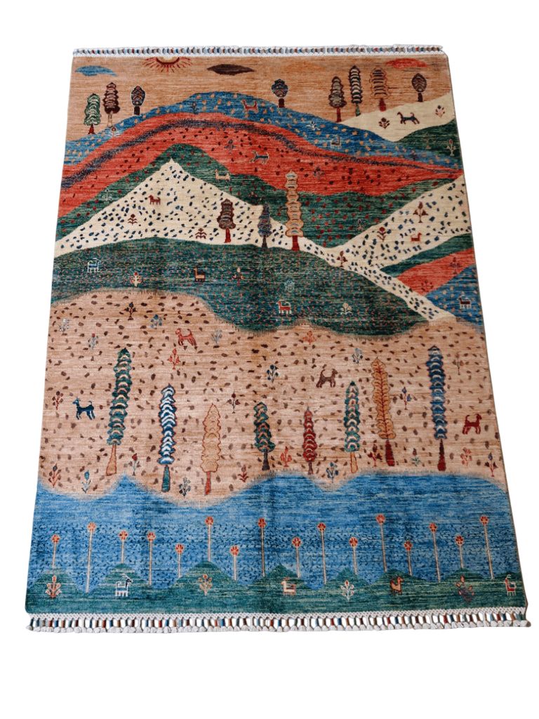 Folklore Gabbeh pch/blue 5x7-0