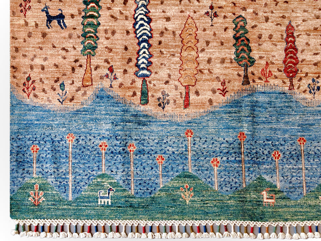 Folklore Gabbeh pch/blue 5x7-1