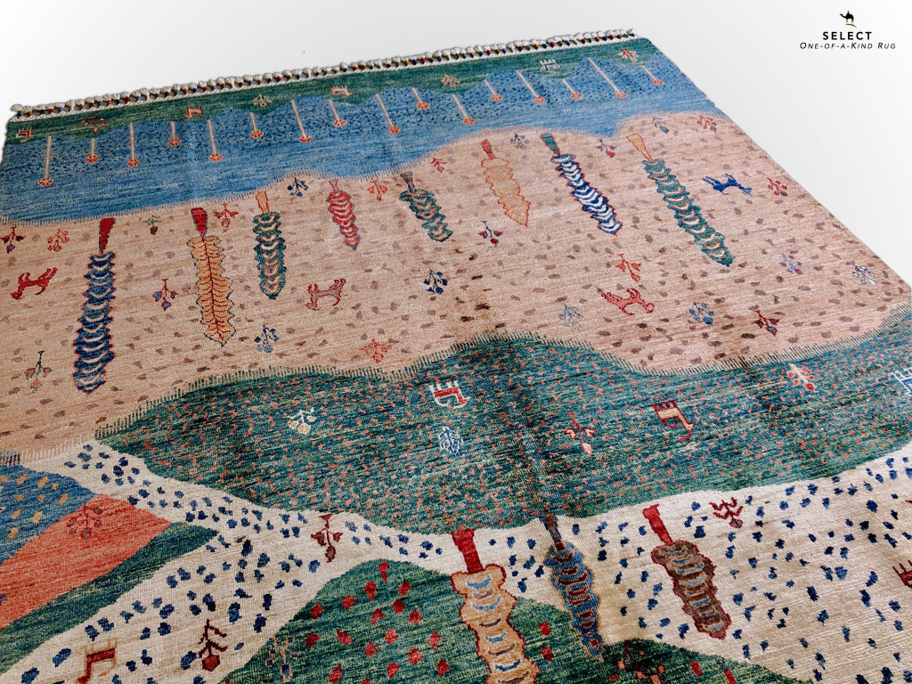 Folklore Gabbeh pch/blue 5x7-4