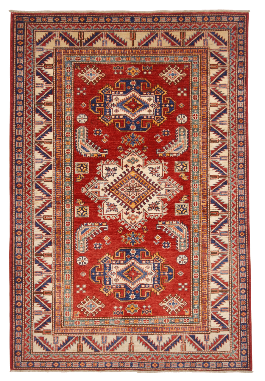 Super Kazak 4'00"x5'11" red/ivo-0
