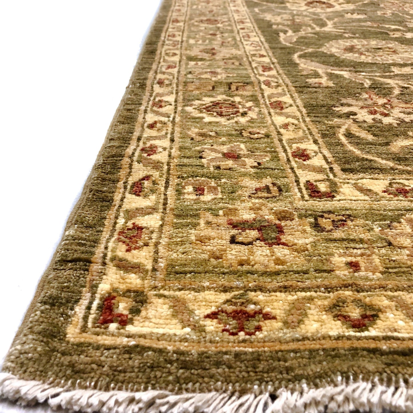 Chobi-Farahan 10' Runner grn/gold-1