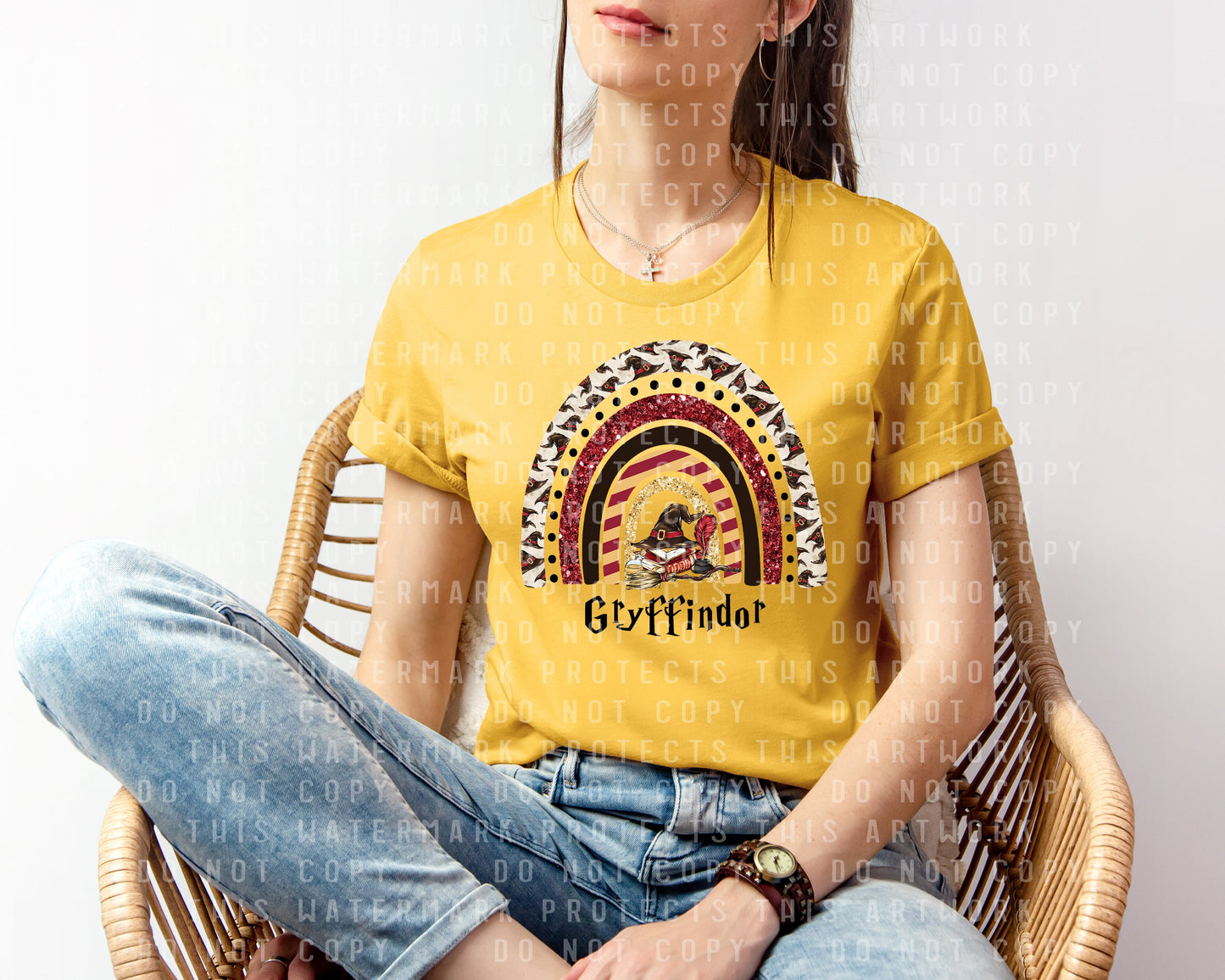 Gryffindor Rainbow Graphic Tee