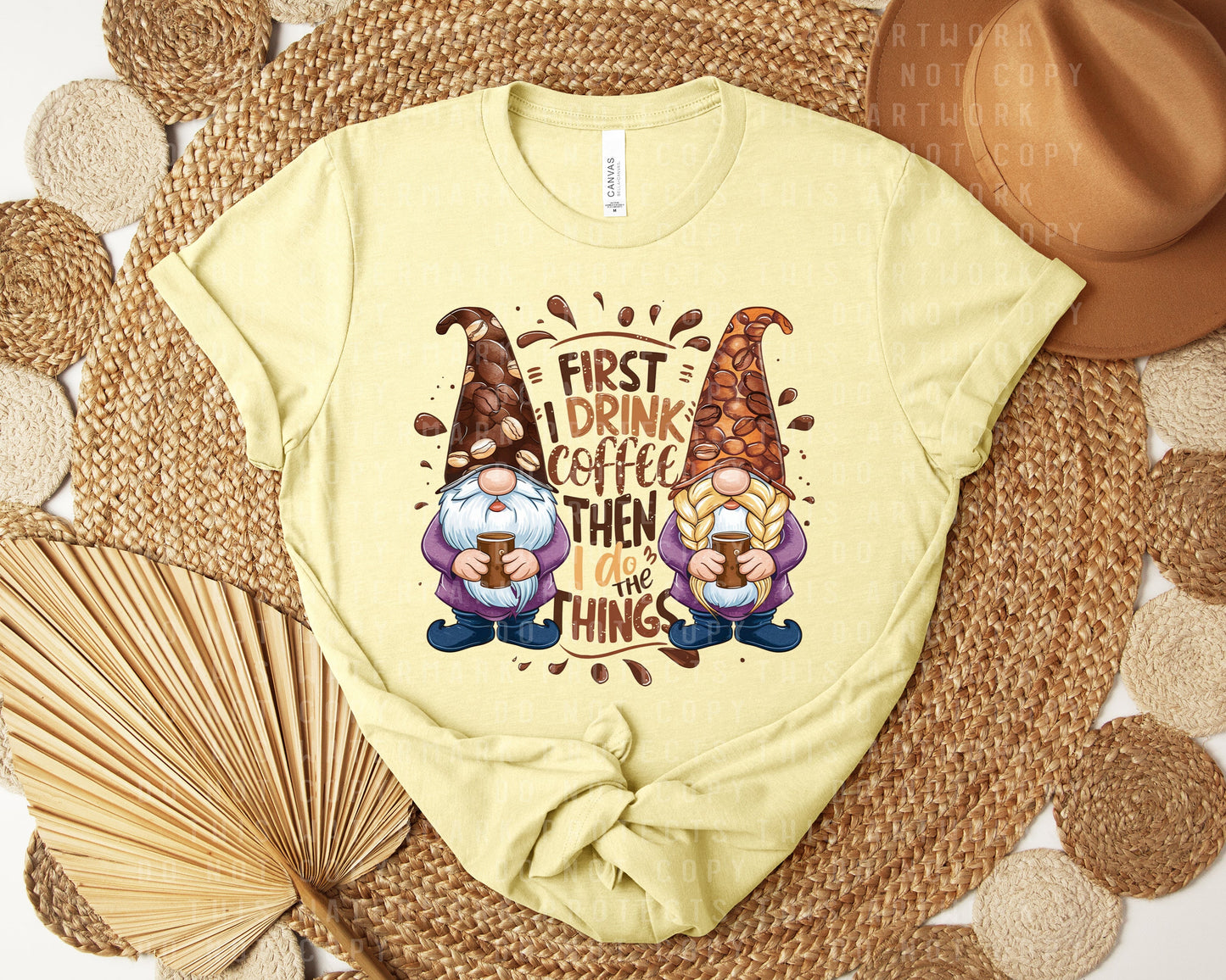 First I Drink Coffee Then I Do the Things Graphic Tee