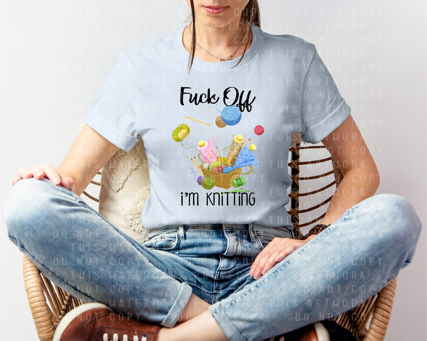 F*** Off I'm Knitting Graphic Tee