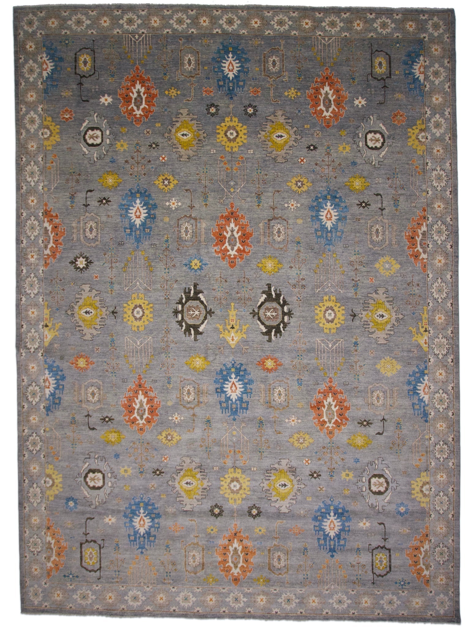 Afghan Oushak (10x14) gray-0