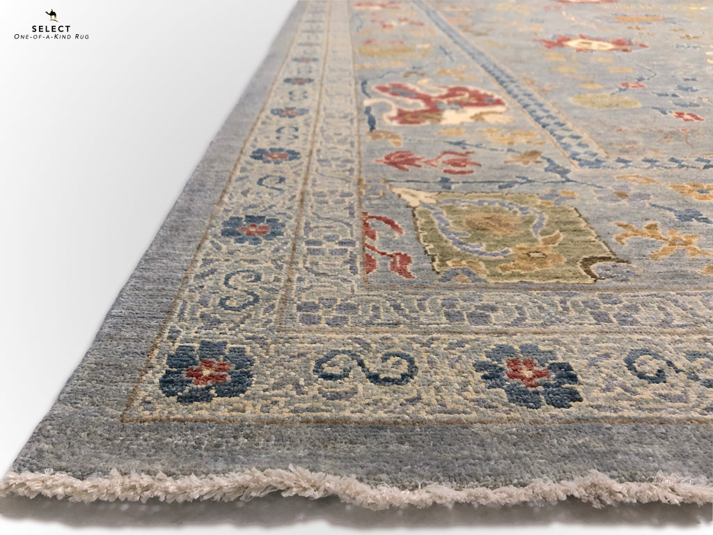 Afghan Oushak (10'00"x14'04") gray-2