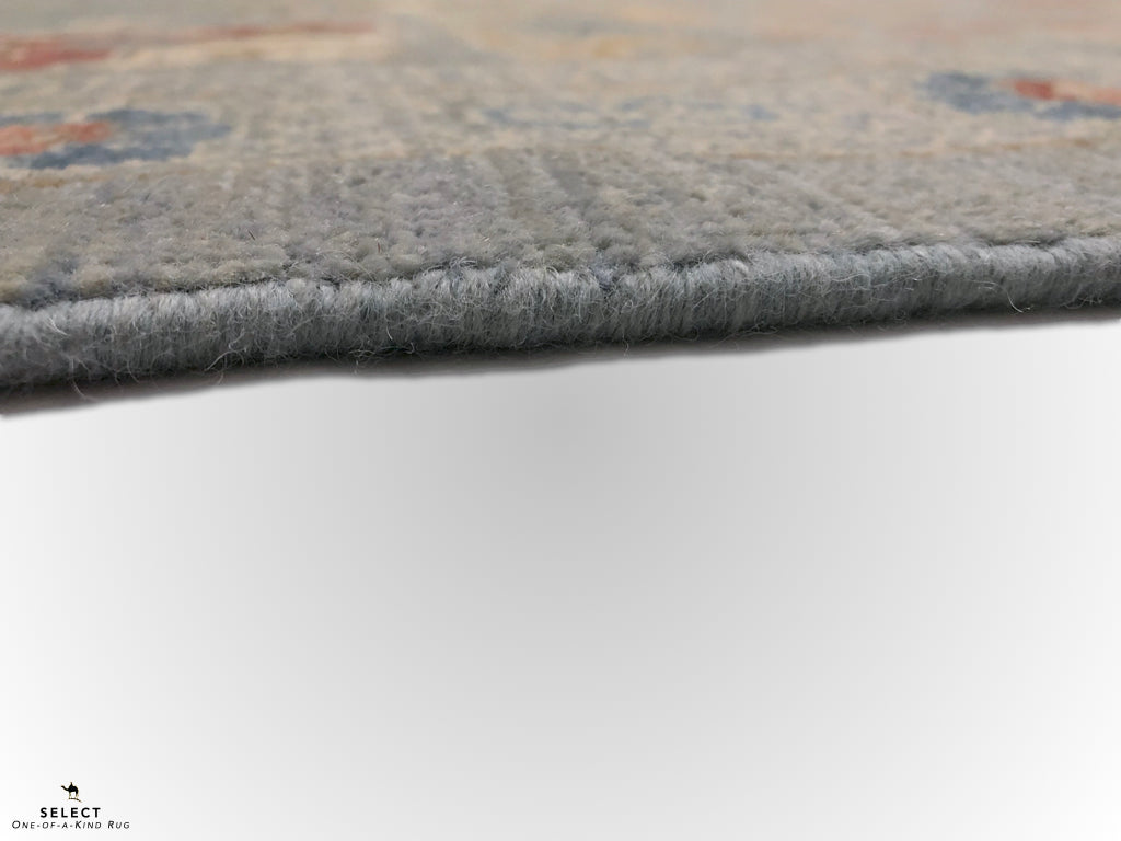 Afghan Oushak (10'00"x14'04") gray-3