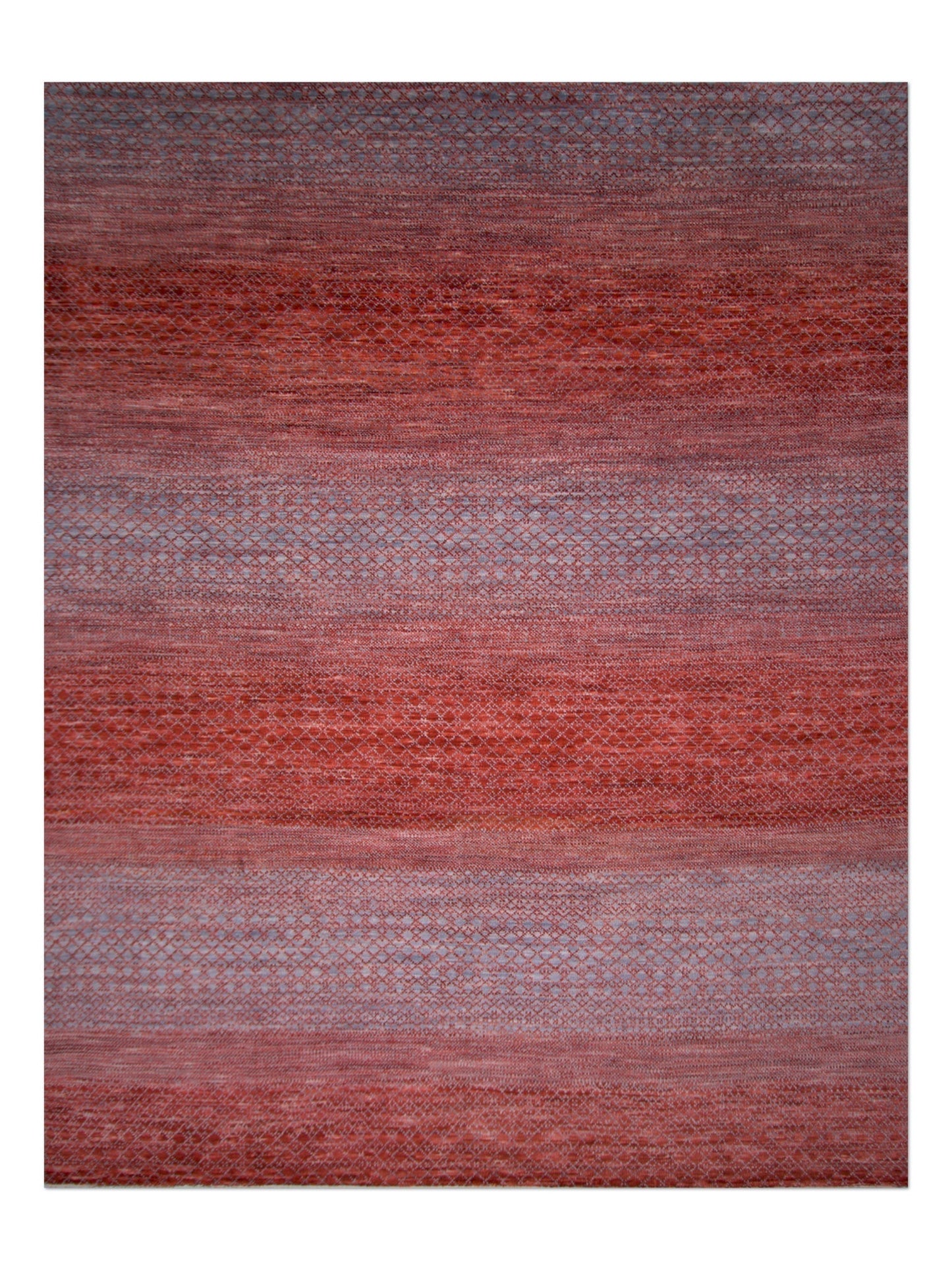 Durva/Grass Design (9'01"x11'06") red/gray-0