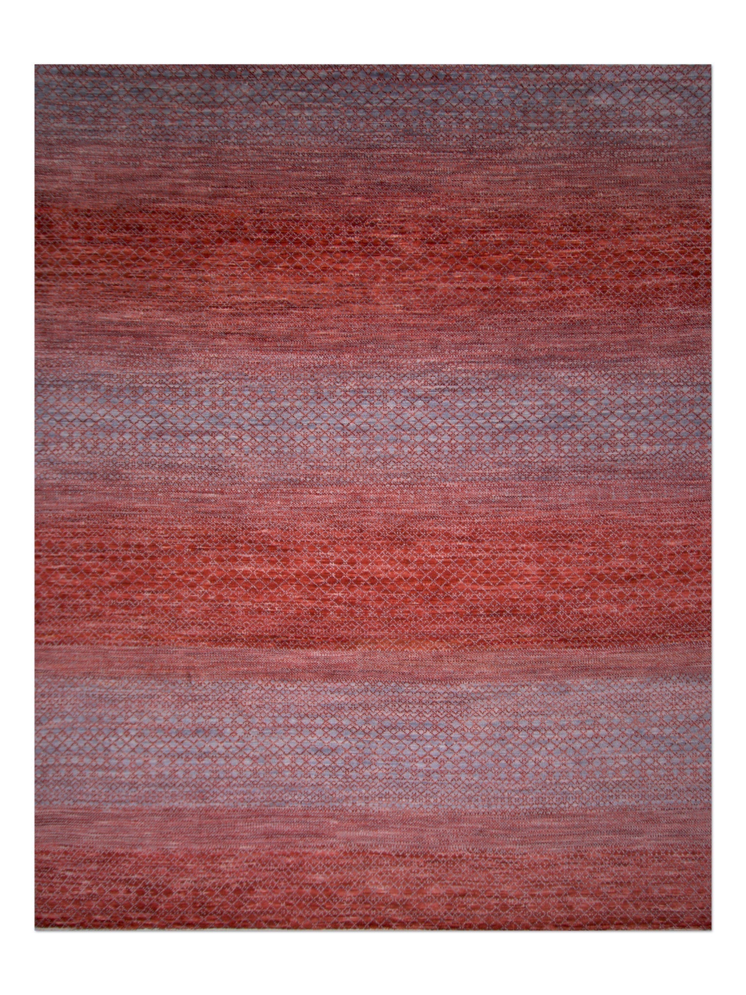 Durva/Grass Design (9'01"x11'06") red/gray-0