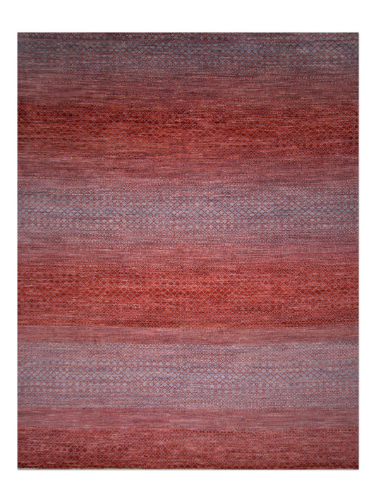 Durva/Grass Design (9'01"x11'06") red/gray-0