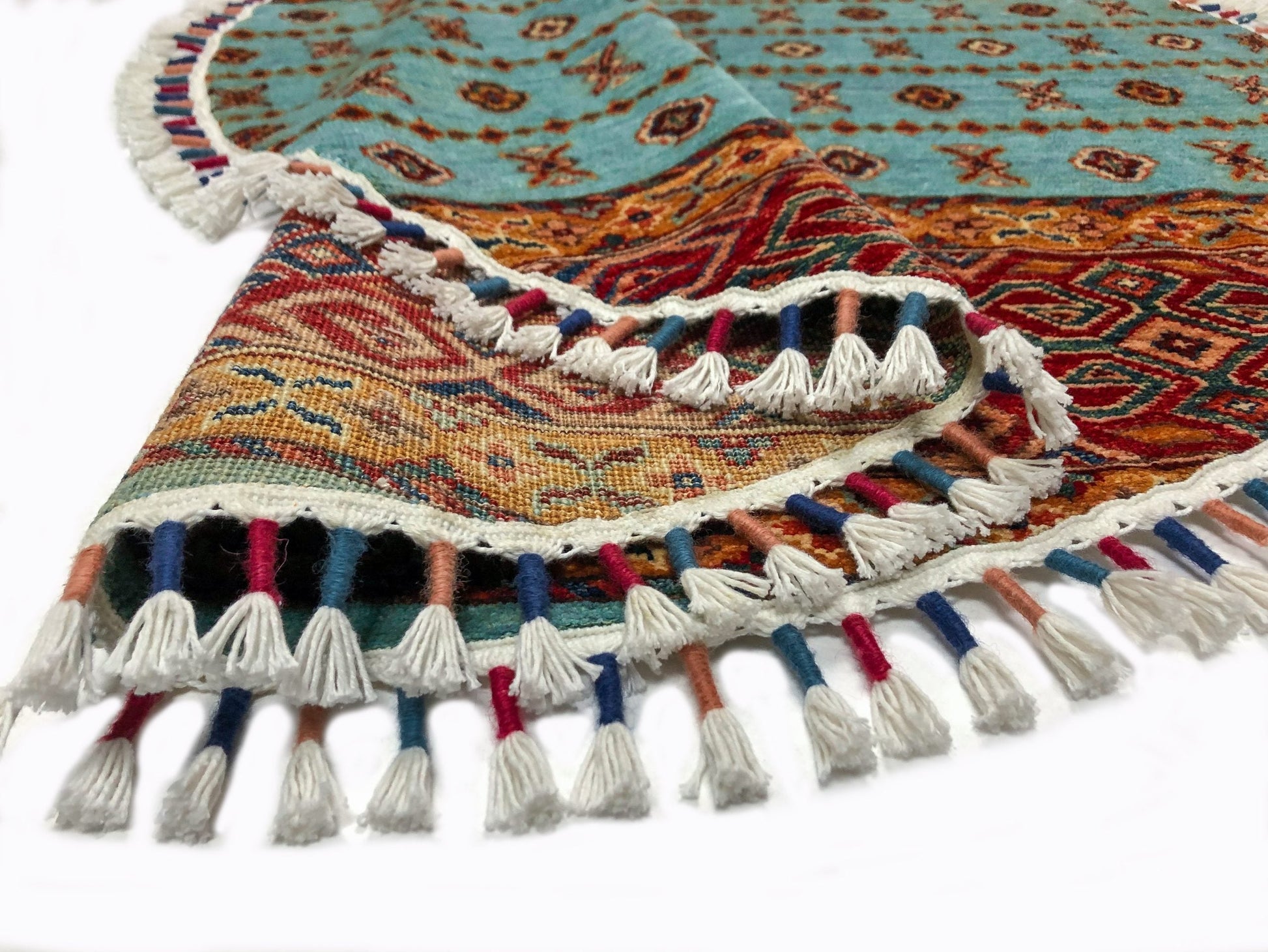 Khorjin (4' Round) aqu/red-3