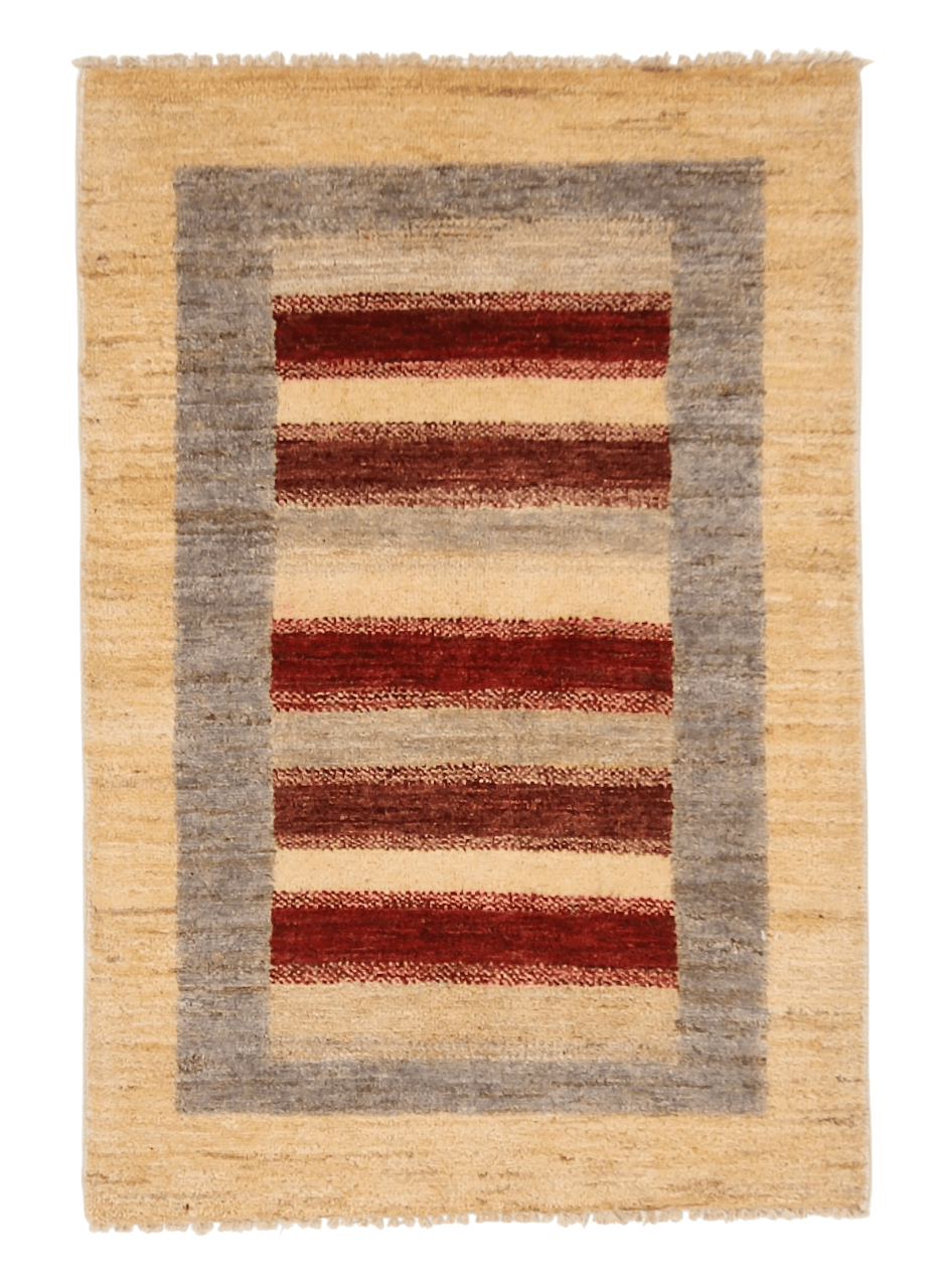 Gabbeh 2'08"x3'11" ivory/multicolor-0
