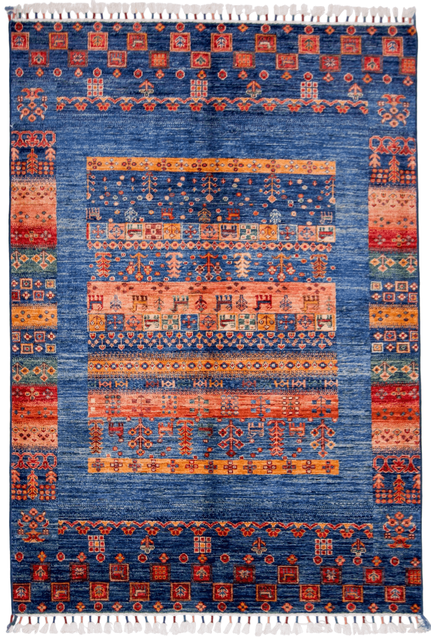Gabbeh / Khorjin (4x6) blue/mt-0