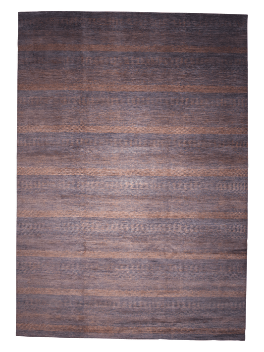 Durva Grass Design (10'01"x14'03") copper/blue-gray-0