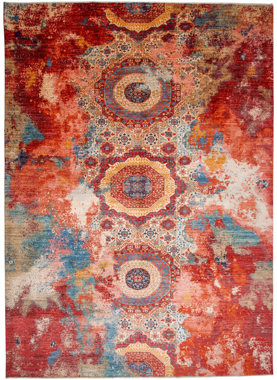 Celestial Mamluk (9'09"x13'06") red/multicolor-0