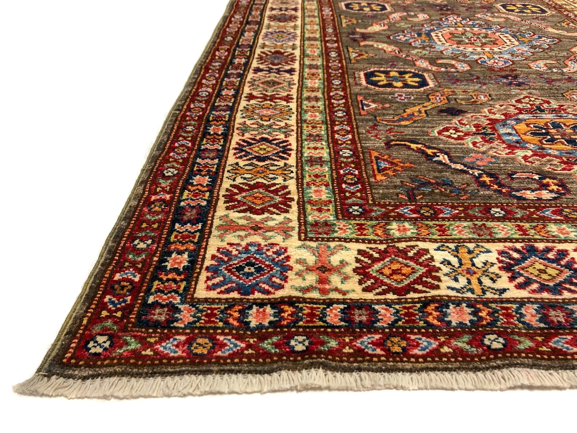 Super Kazak (4x6) gray/ivory-2