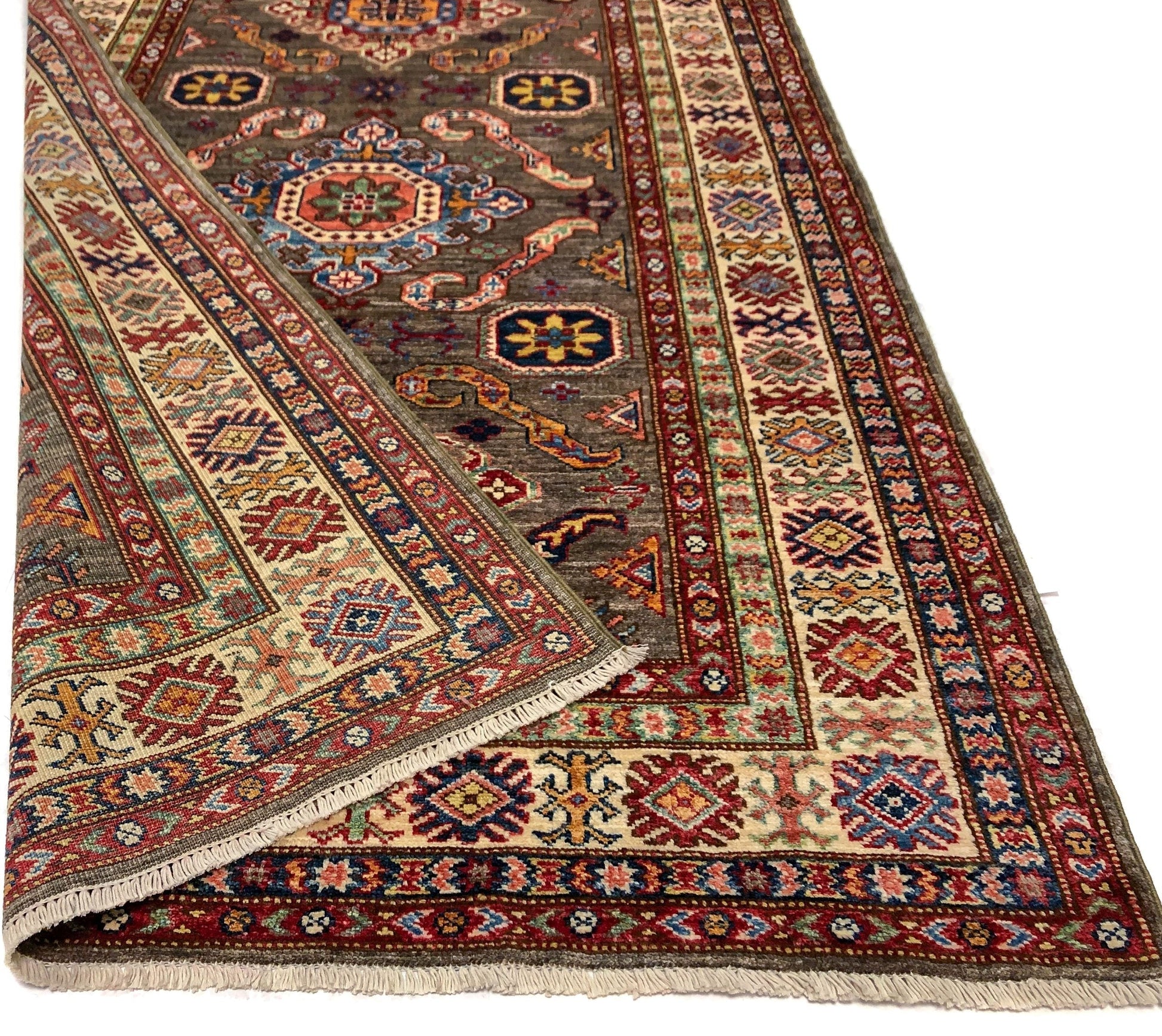 Super Kazak (4x6) gray/ivory-3