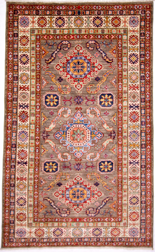 Super Kazak (4x6) gray/ivory-0