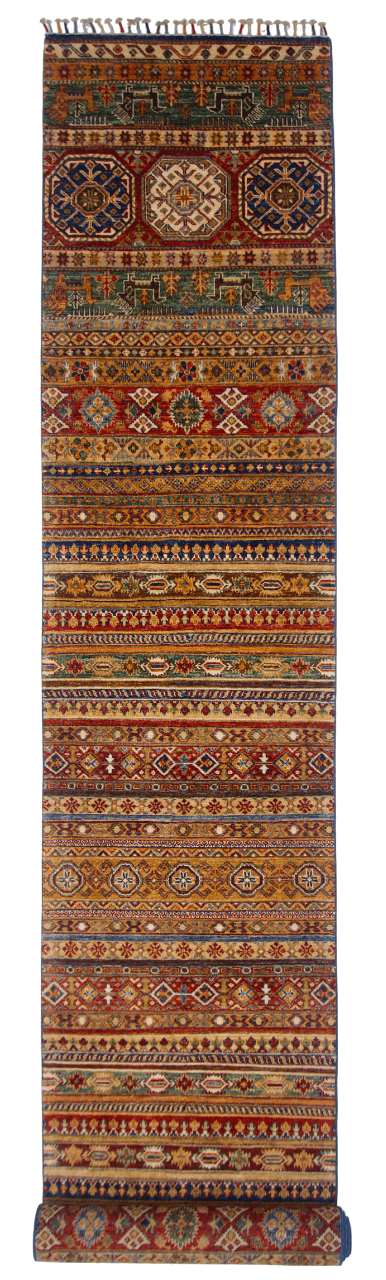 Khurjeen 2'08"x14'10" multicolor-0