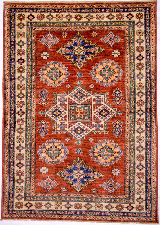 Super Kazak (4x6) red/ivory-0