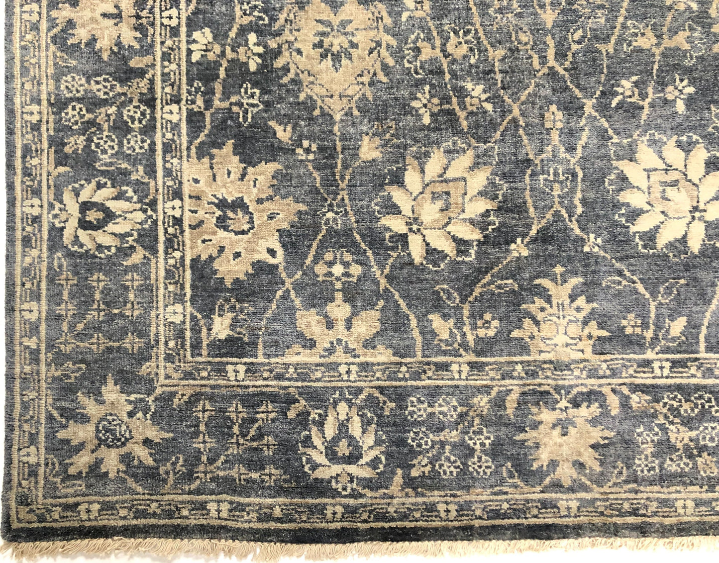 Indo-Oushak Design (6' Square) blue-2