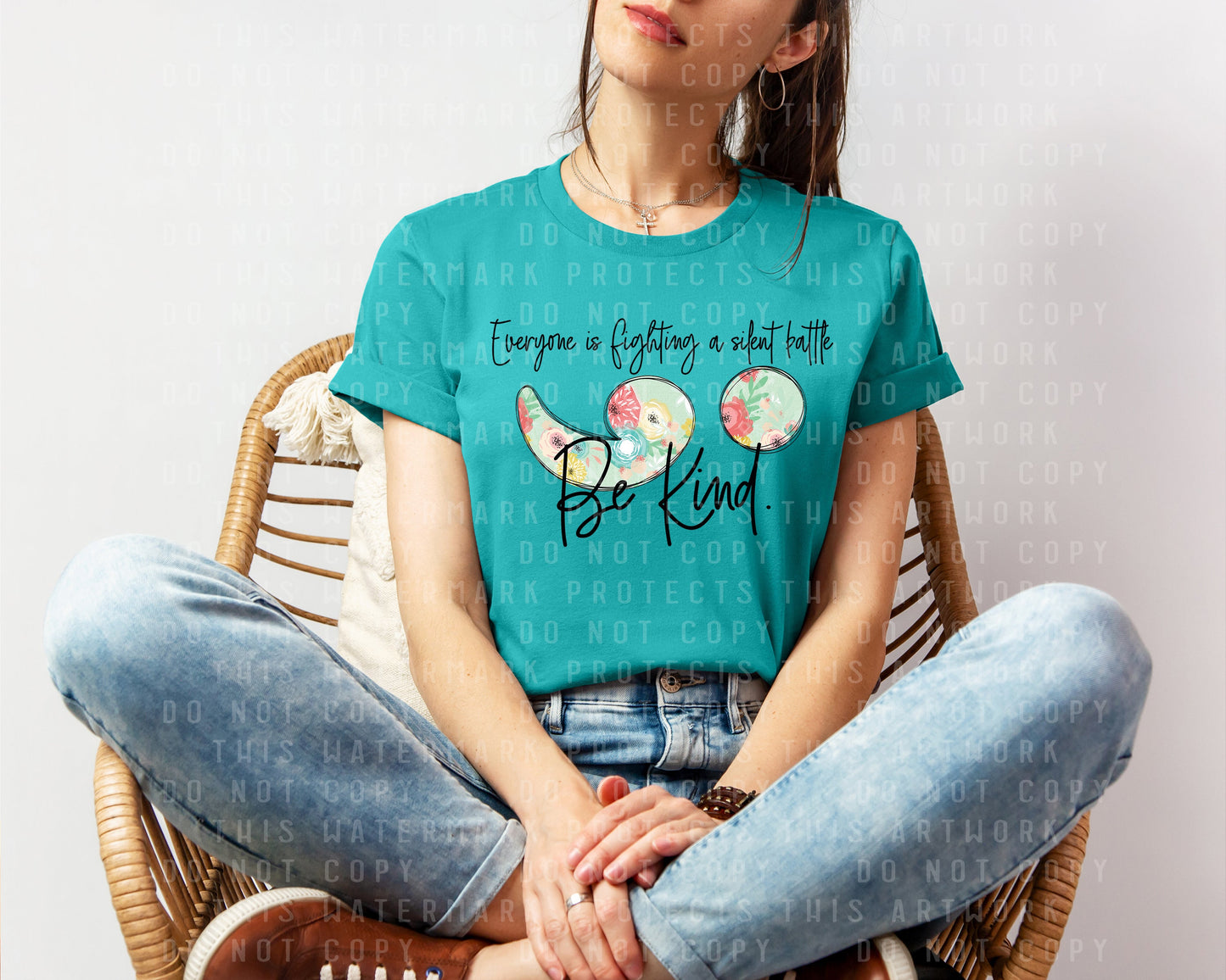 Everyone is Fighting a Silent Battle Be Kind Graphic Tee