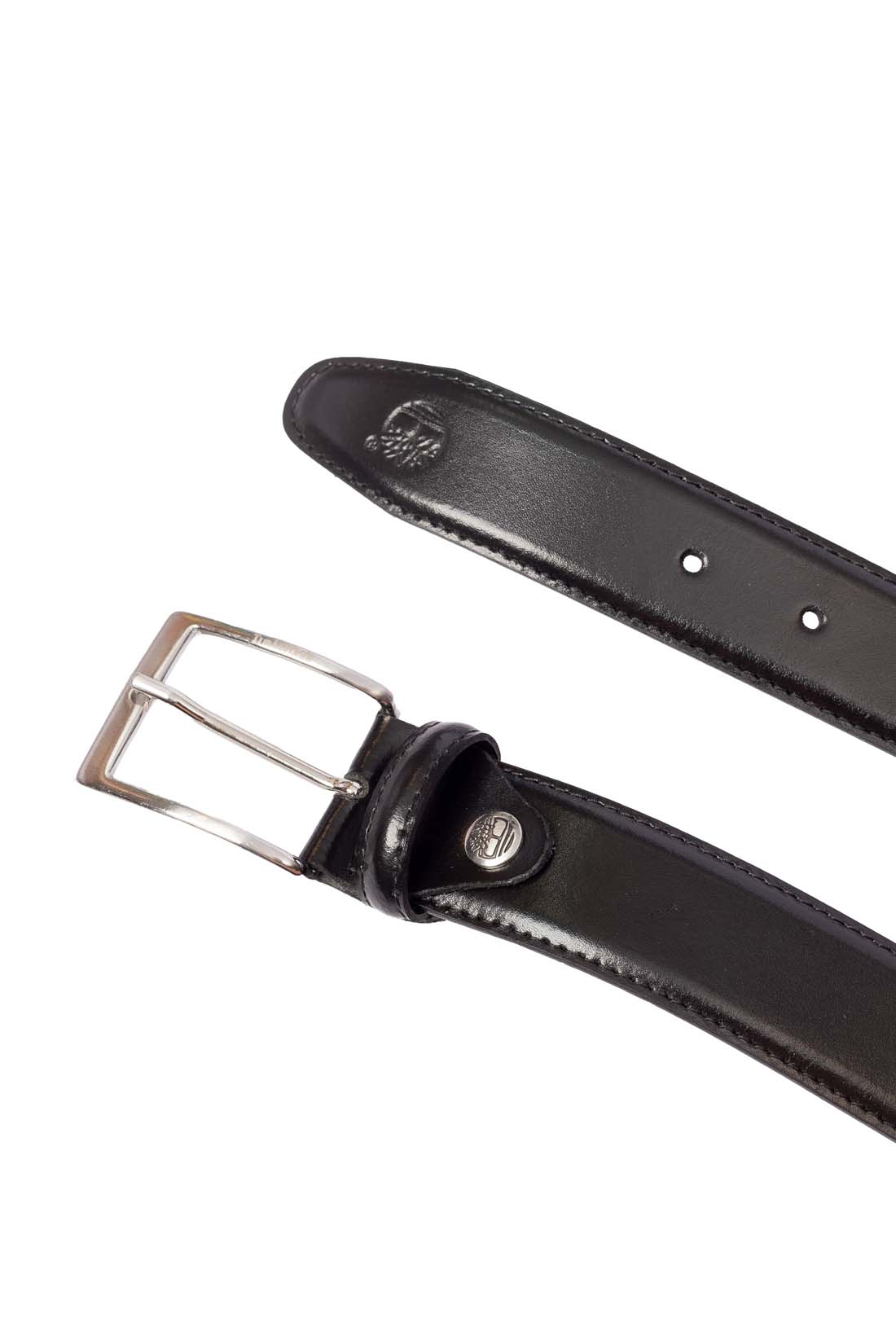 TIMBERLAND - Men's leather belt with logo  - Size XL-4