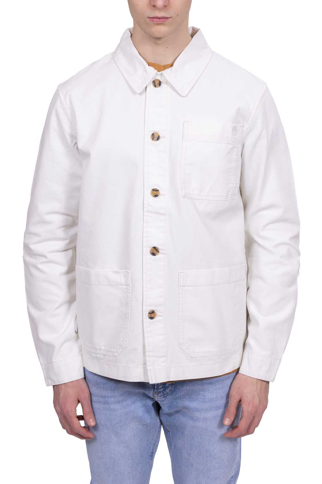 TIMBERLAND - Men's Kempshire denim overshirt with logo-14