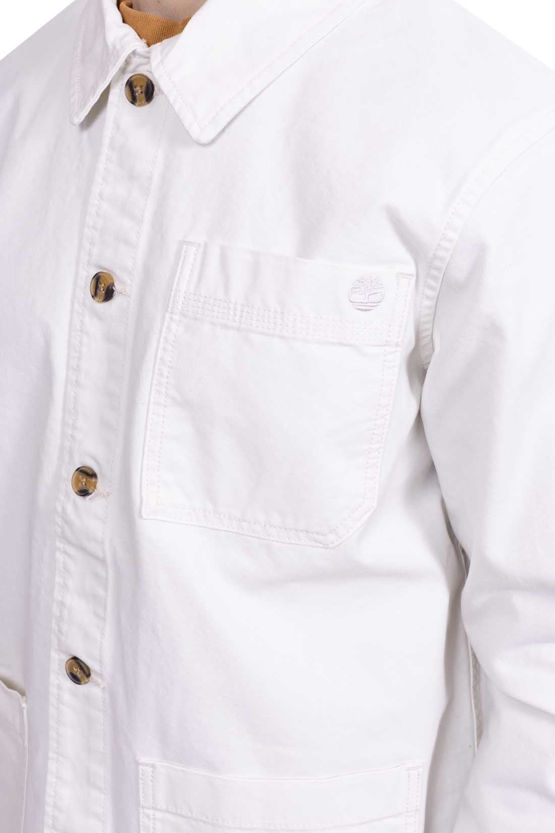 TIMBERLAND - Men's Kempshire denim overshirt with logo-1