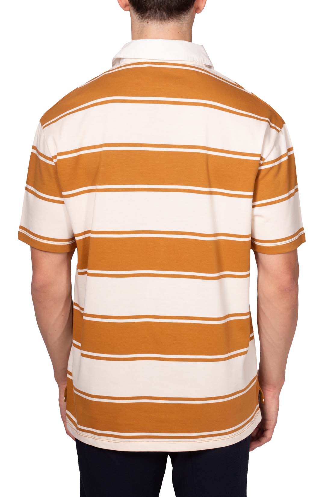 TIMBERLAND - Men's striped rugby polo shirt  - Size L-22
