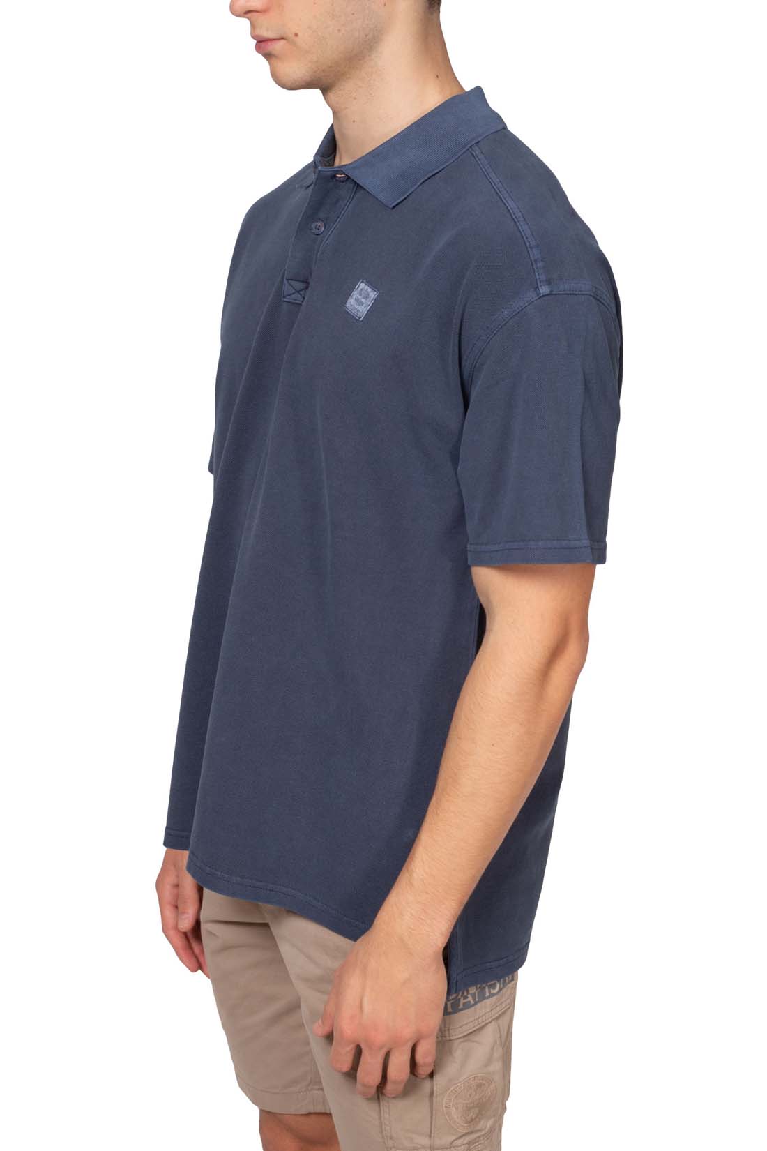 TIMBERLAND - Men's relaxed washed-effect polo shirt  - Size XXL-11