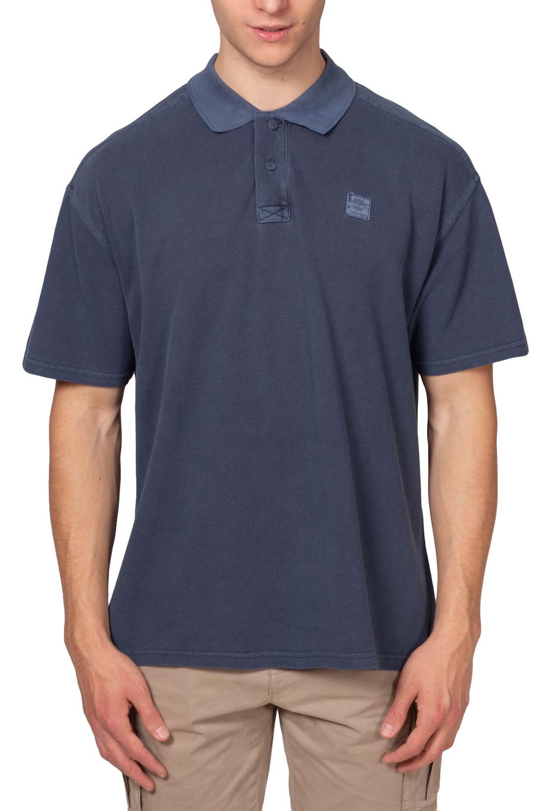 TIMBERLAND - Men's relaxed washed-effect polo shirt  - Size XXL-13