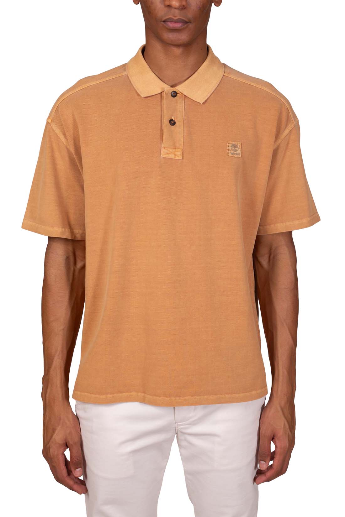 TIMBERLAND - Men's relaxed washed-effect polo shirt  - Size XXL-21