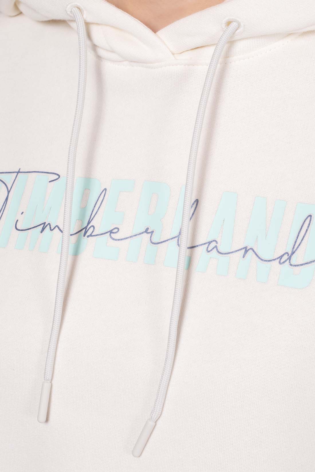 TIMBERLAND - Women's crop winter hoodie with signature logo-4