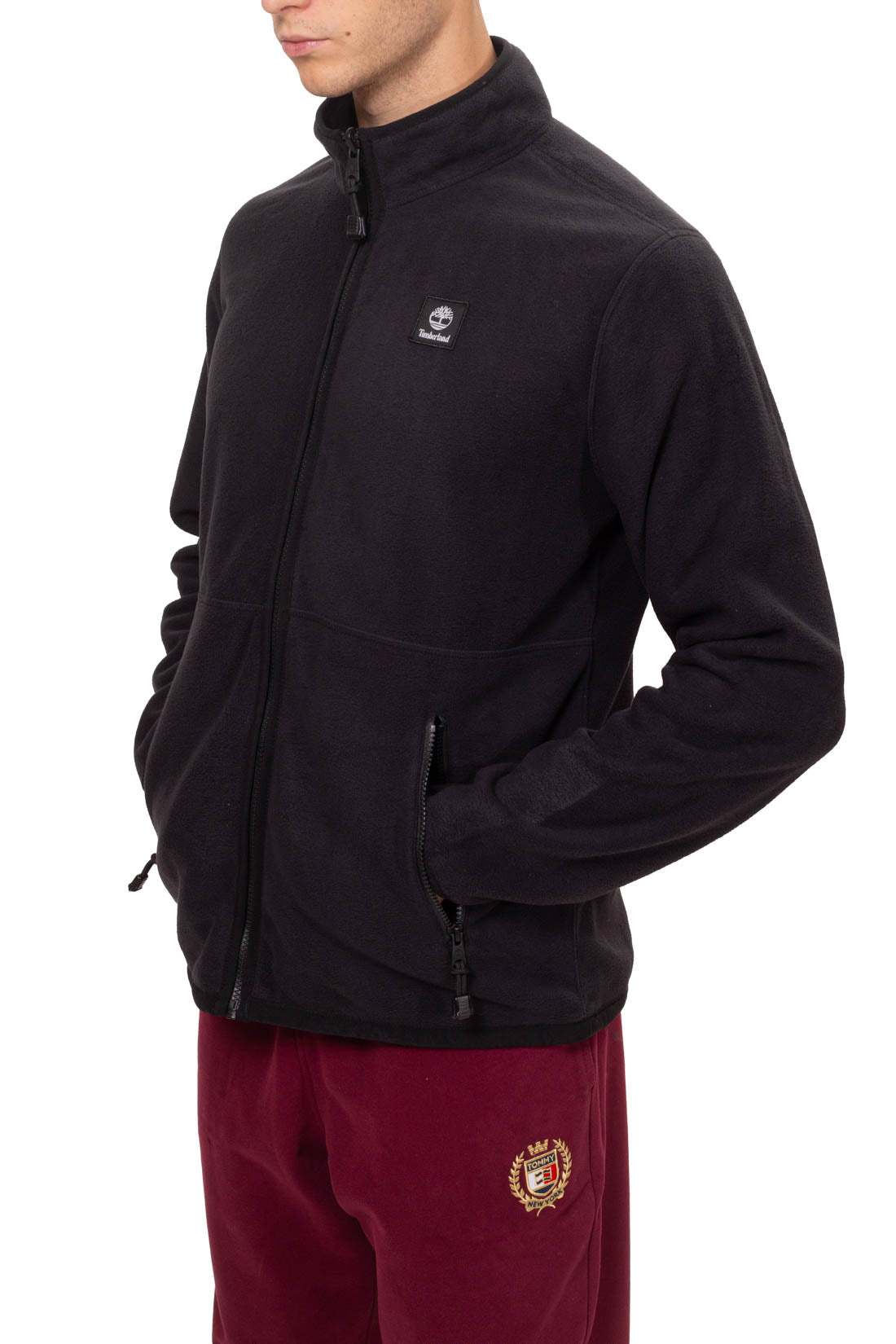 TIMBERLAND - Men's logo fleece with zip fastening  - Size XL-5