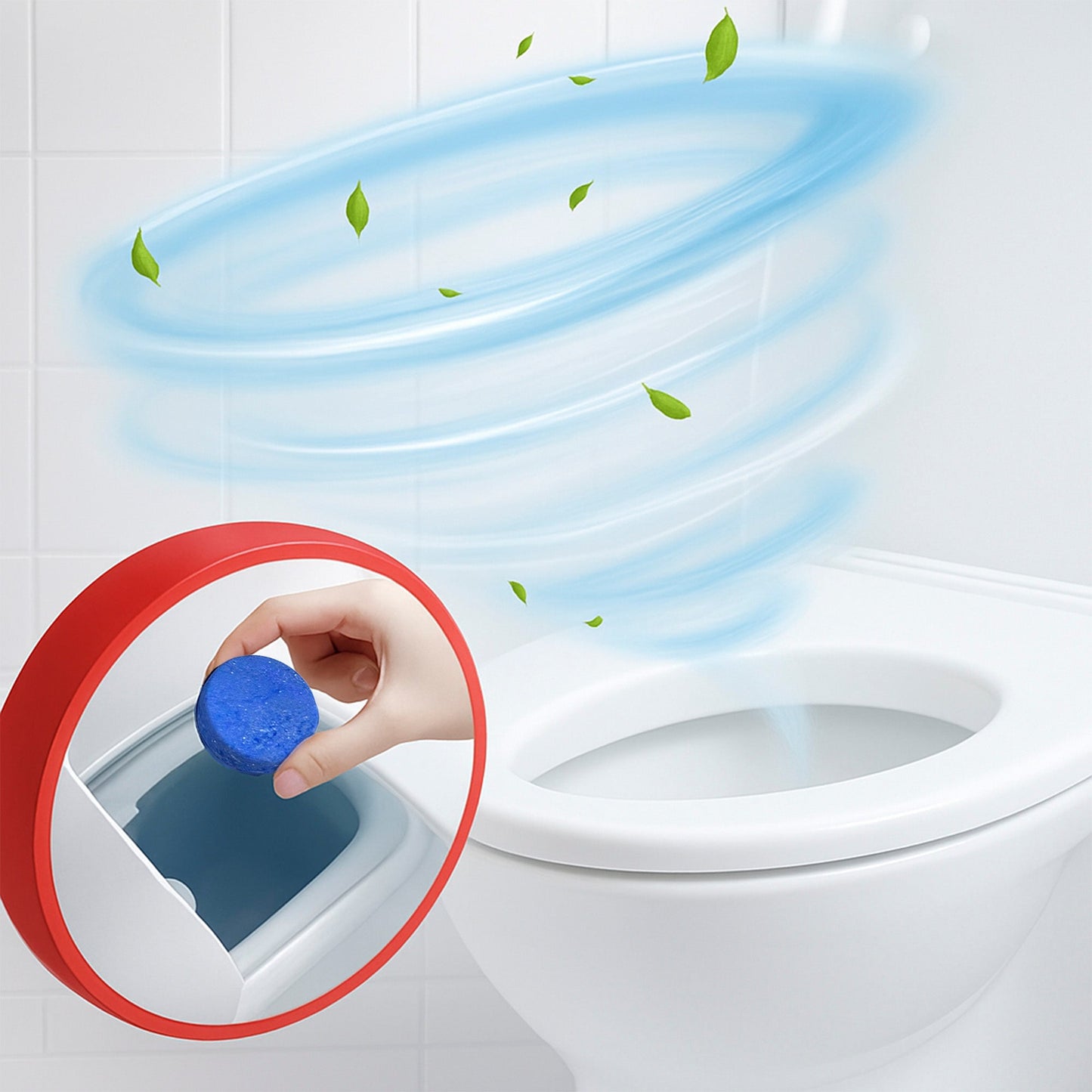 Pursonic Automatic Toilet Bowl Cleaner Tablets | Stain & Odor Removal, Long-Lasting Freshness, Blue Water Indicator-3
