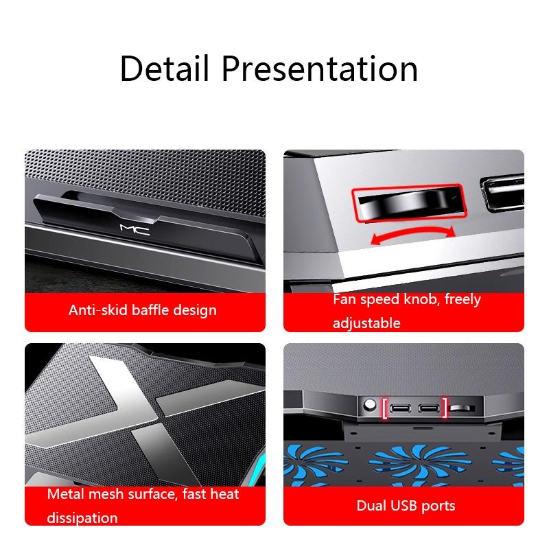 NNEIDS Portable Laptop Cooler - Foldable For Mac Q3-4