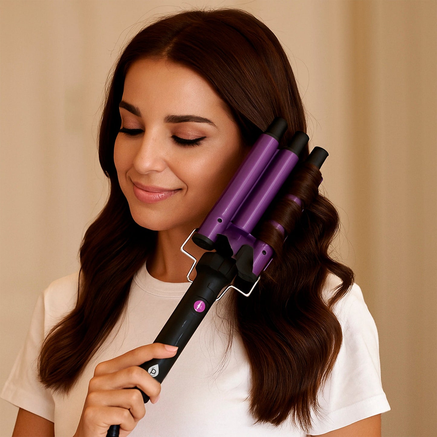 Dimmable LED Vanity Mirror & Pursonic Triple Barrel Hair Curler: The Ultimate Glow-Up Bundle