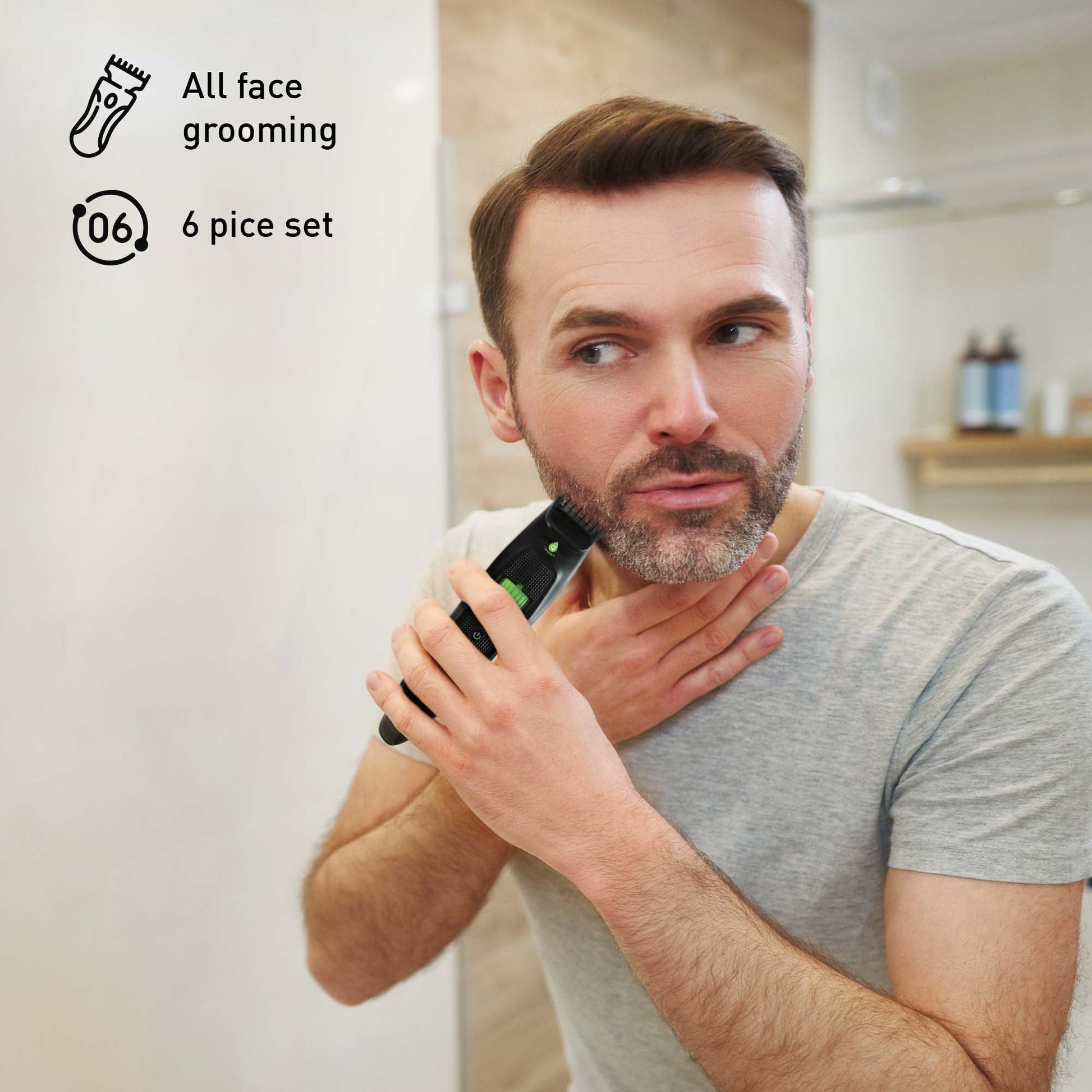 Pursonic GroomSmart Trio Bundle — USB Rechargeable Electric Toothbrush, Beard & Body Trimmer, and Nose & Ear Hair Trimmer for a Complete Grooming Experience-1