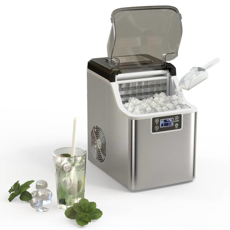 Countertop Home Electric Ice Machine with Scoop - Water Bottle Not Included-0