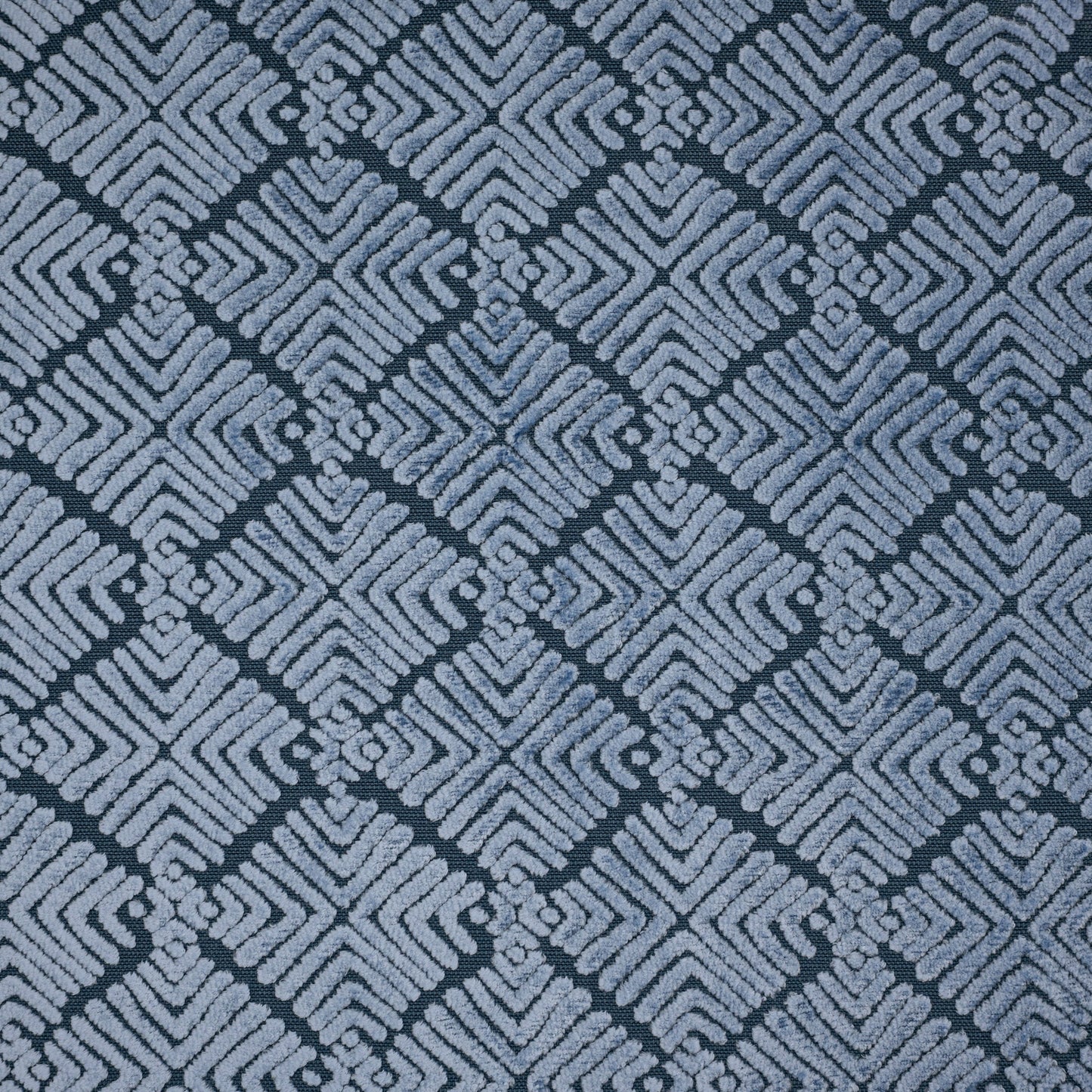TEYA - BURNOUT VELVET GEOMETRIC SHAPES  UPHOLSTERY FABRIC BY THE YARD