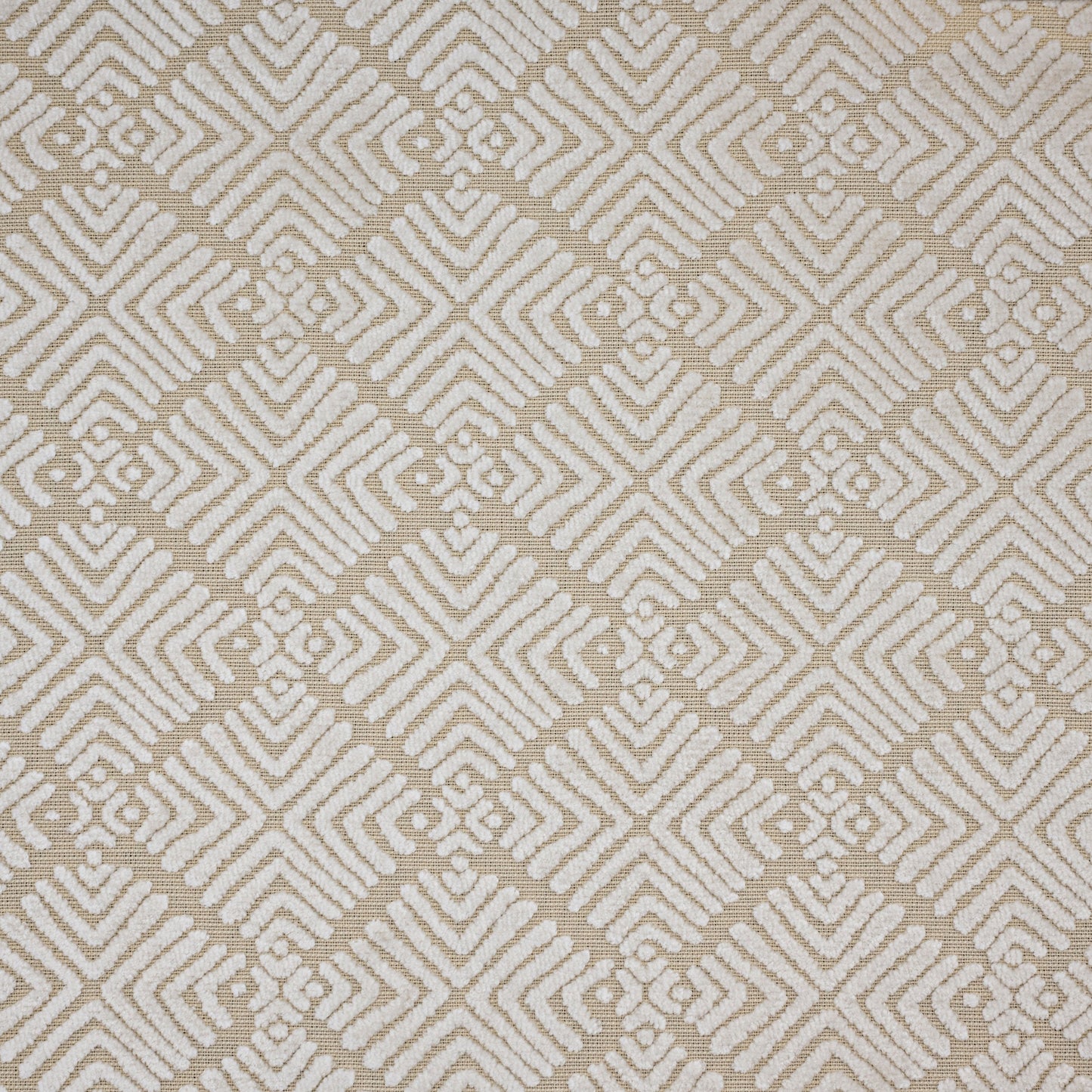 TEYA - BURNOUT VELVET GEOMETRIC SHAPES  UPHOLSTERY FABRIC BY THE YARD
