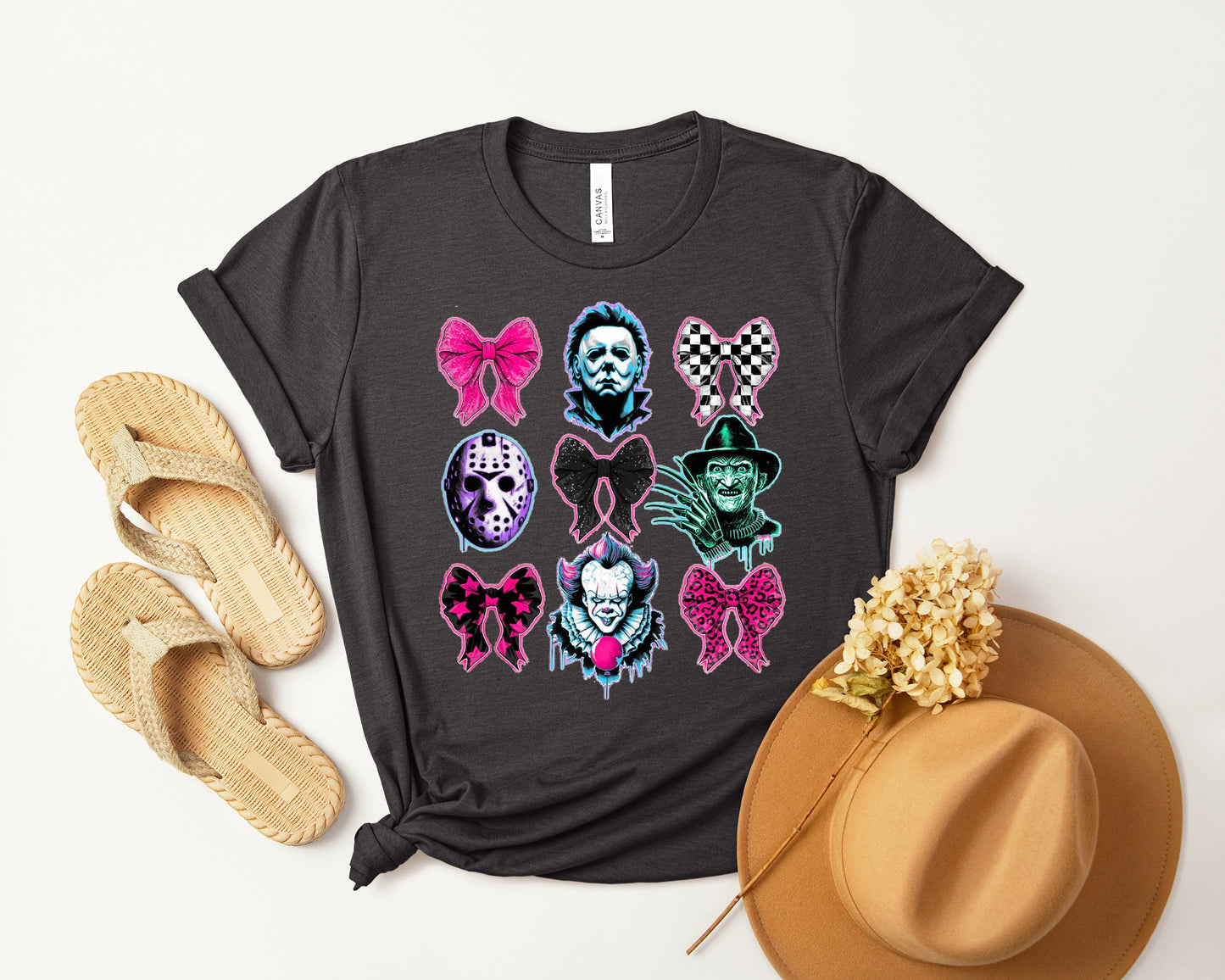 Neon Horror Coquette Graphic Tee