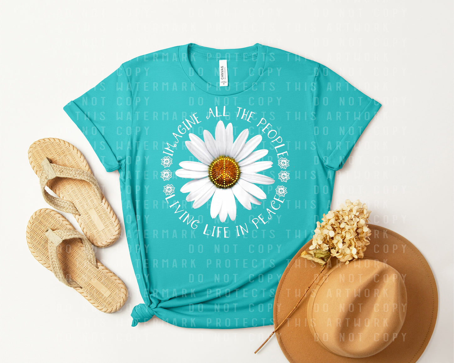 Imagine All the People Graphic Tee