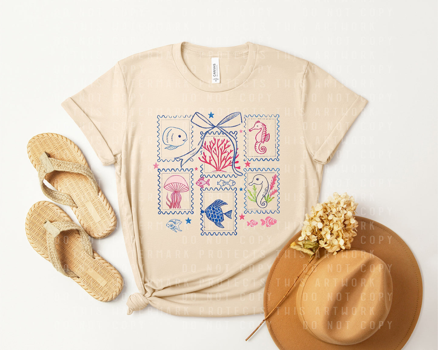 Ocean Stamps Graphic Tee