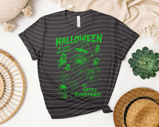 He Hates Christmas Graphic Tee