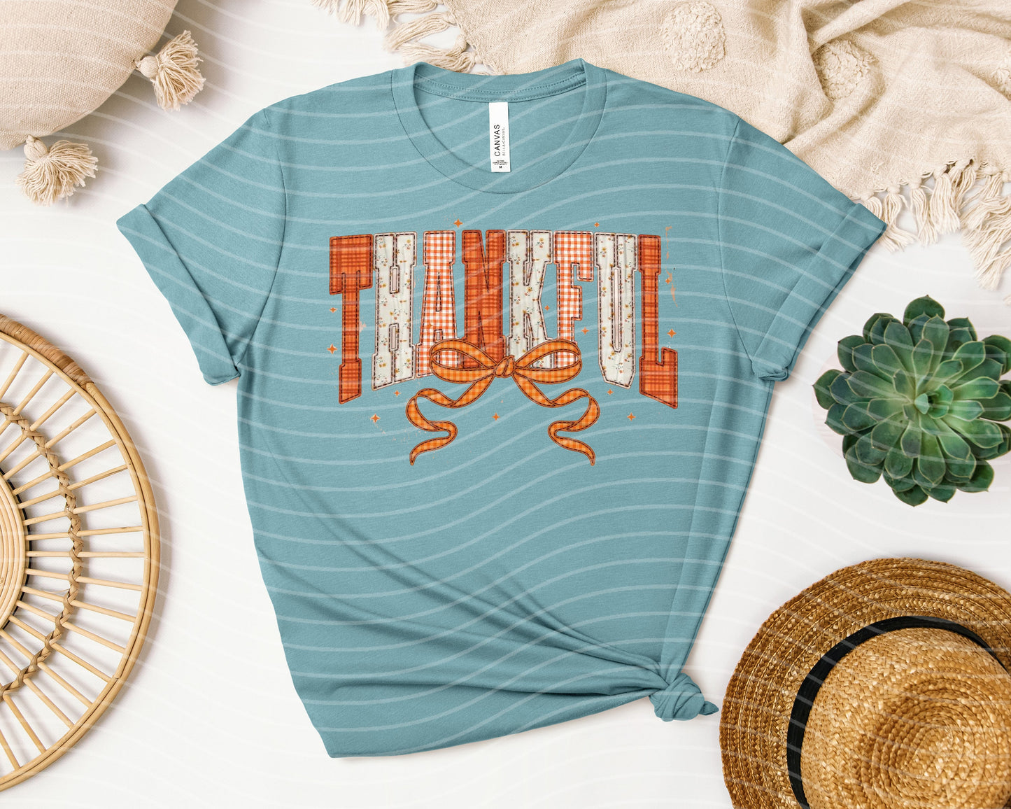 Thankful Plaid Graphic Tee