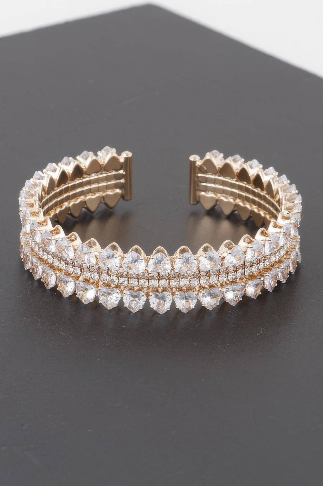THE VESSEL Double Jeweled Cuff Bracelet: NYFW BYMANYC ® New York-0